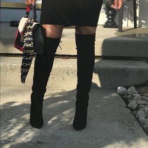 Steve Madden high knee sued boots